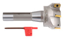 3 inch Cutting Diameter x 6-1/4'' Oal 90 Degree R8 Shank Indexable End Mill with 6 Apkt1604 Carbide Inserts, 0028-6908