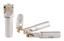 4 Pc 90 Deg Indexable End Mill Set with Apkt11t3 Inserts, Cutter Diameter Includes 1/2'', 5/8'', 3/4'' and 1'', 0028-8416