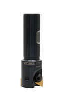 Indexable End Mill with 2 Pcs Tpg32 Carbide Inserts, 1'' Cuting Diameter, 3/4'' Straight Shank, 0046-0912