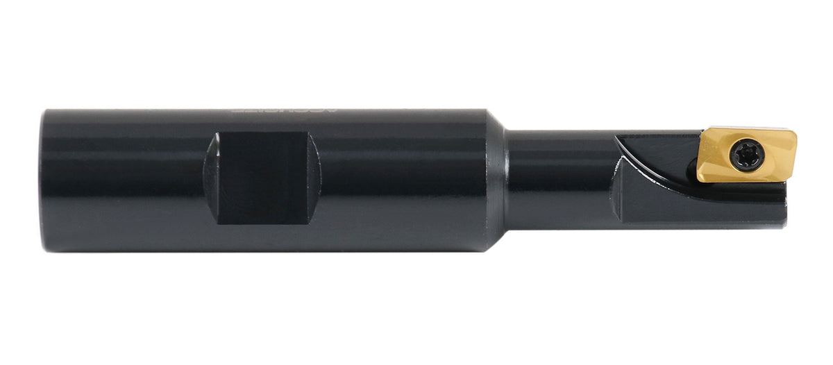 1/2'' 90 Deg Square Shoulder Indexable End Mill with Carbide Apkt11T3 Inserts, 0056-0913