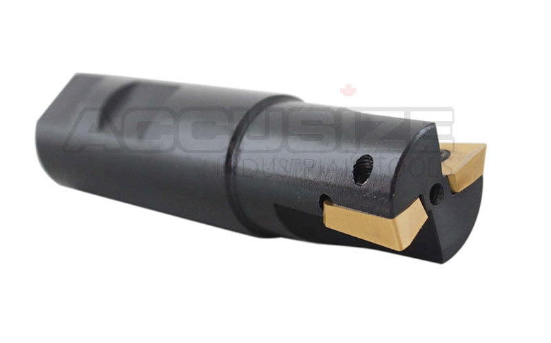 1" 90 Deg Square Shoulder Indexable End Mill plus 12 APKT1604 Carbide Inserts, #0056-0921+0056-1604