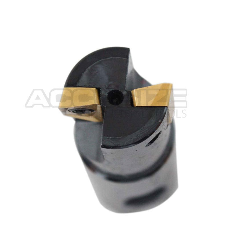 1" 90 Deg Square Shoulder Indexable End Mill plus 12 APKT1604 Carbide Inserts, #0056-0921+0056-1604