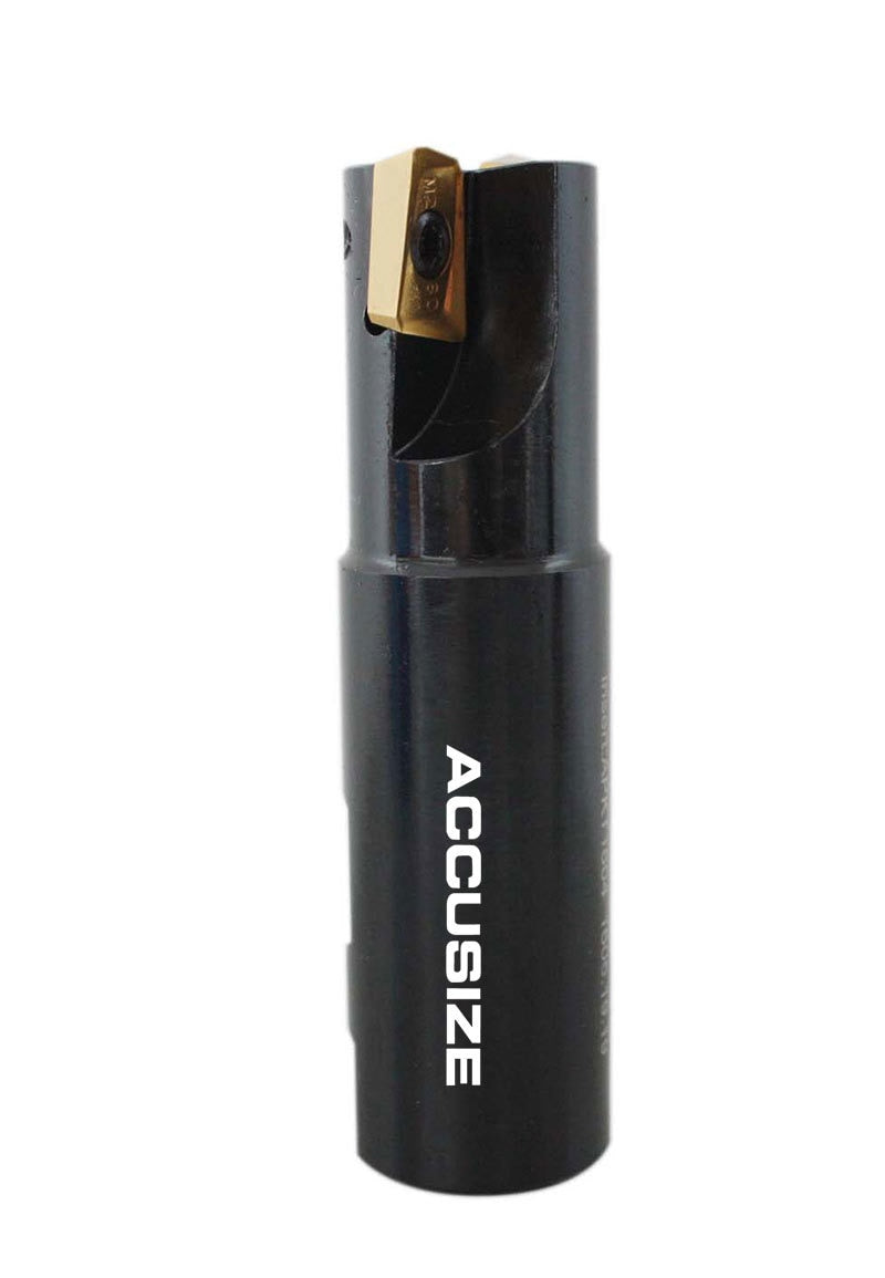 1" 90 Deg Square Shoulder Indexable End Mill plus 12 APKT1604 Carbide Inserts, #0056-0921+0056-1604
