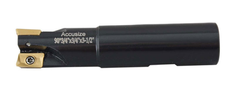 3/4" 90 Deg Square Shoulder Indexable End Mill plus 13 APKT11T308 Carbide Inserts, #0056-0917+0056-1130