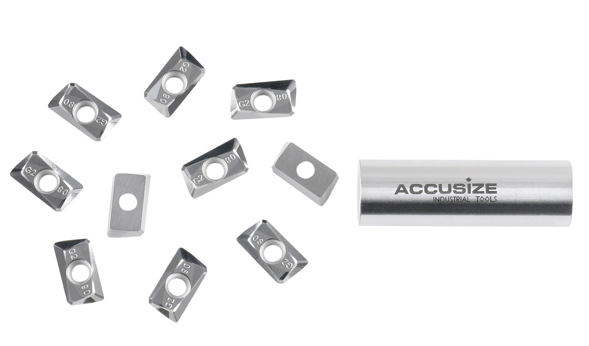 APKT LH Carbide Insert for Cutting Aluminum, K10, 10pcs/set