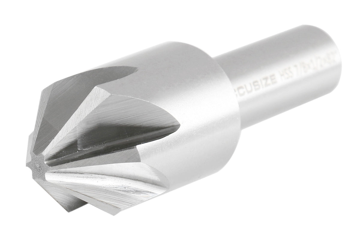 82 Degree 6 Flute H.S.S. Machine Countersink, 8 Pcs, Precision Ground, 0206-1018