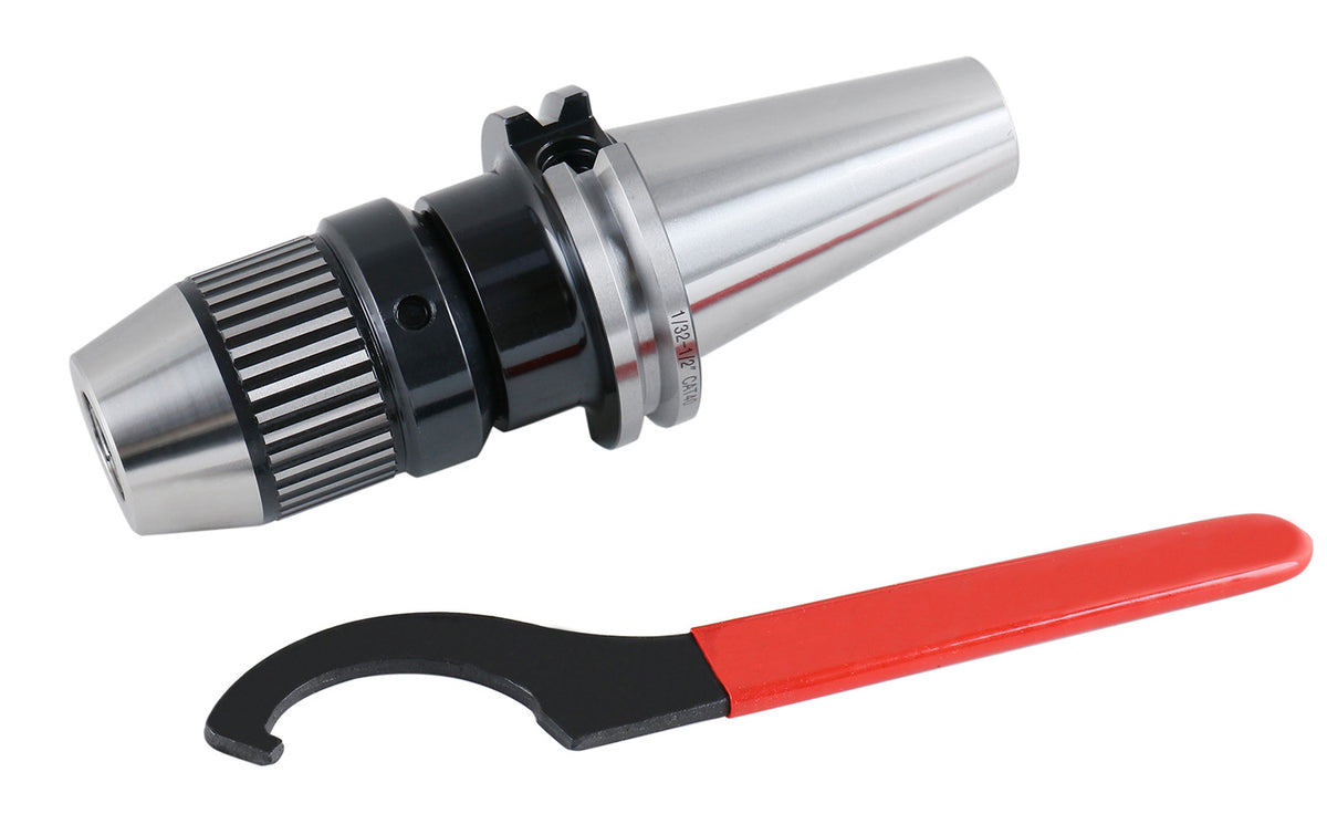 0-1/2'' Cat40 CNC Integral Keyless Drill Chuck, 0222-0890