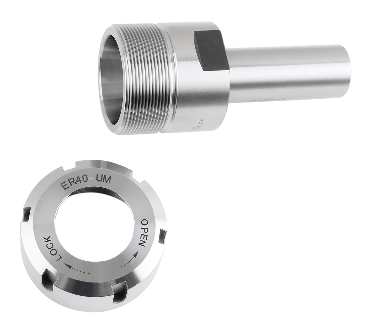 Mandrin à pince hexagonale ER16 à tige droite 3/4", fabriqué en acier allié de haute qualité, trempé selon HRC 56-60