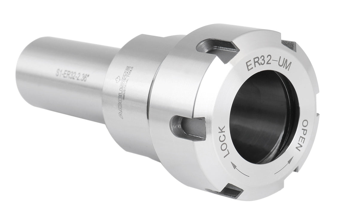 Mandrin à pince hexagonale ER16 à tige droite 3/4", fabriqué en acier allié de haute qualité, trempé selon HRC 56-60