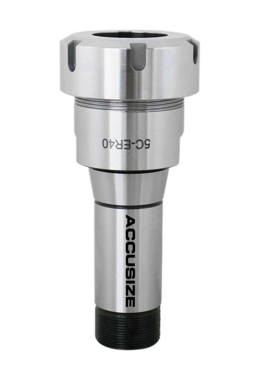 Mandrin ER40 à tige 5C avec jeu de 15 pinces, 1/8" - 1" par 16ème, #0223 -0302