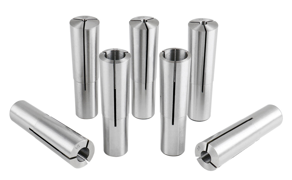 Ensemble de pinces rondes Morse Taper #2, 7 pièces, taille incluant 1/8", 3/16", 1/4", 5/16", 5/8", 7/16", & 1/2", 0223-0311