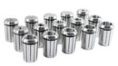R8-OZ25 Collet Set 15 Piece Set, 1/8 to 1 inch, 1 R8 Collet Chuck, 1 Spanner Wrench, 0223-0362