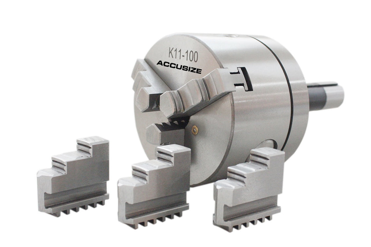 R8 Precision Lathe Chucks, 3-Jaw Self-Centering Scroll, Quick Change Lathe Chuck