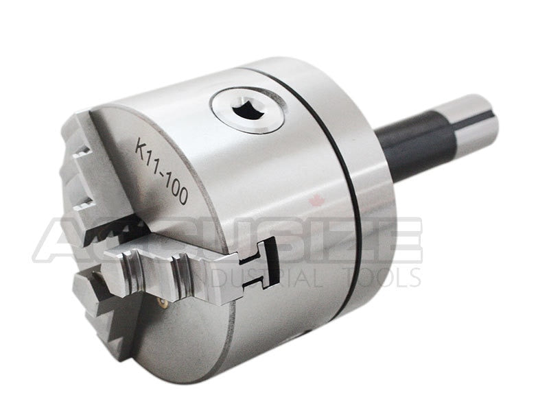 R8 Precision Lathe Chucks, 3-Jaw Self-Centering Scroll, Quick Change Lathe Chuck
