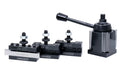 Ensemble de 4 poteaux à changement rapide de type coin pour tour balançoire 6" - 12" avec mèche de tour carré M35 1/2", 0251-0155