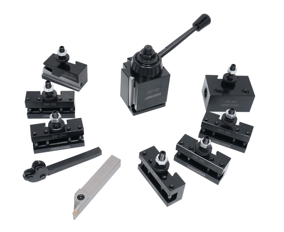 10 Pcs BXA Wedge Type Quick Change Tool Post Set, 0251-0229