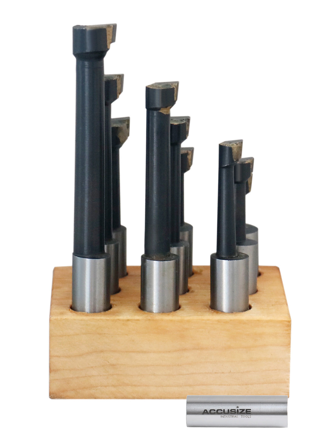 1/2'' 9 Pc Carbide Tipped Boring Bar Set, 0375-0333