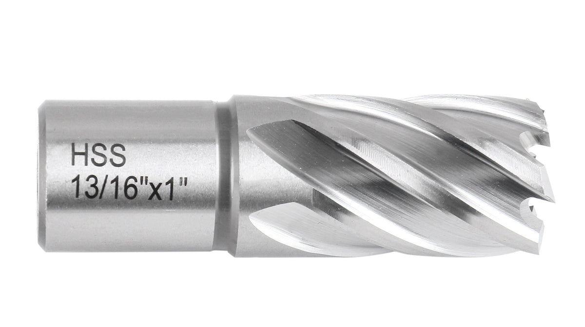 Slugger Cutter Set 1" Cutting Depth with 3/4" Weldon Shank, 9/16'', 11/16'', 13/16'' Cutting Diameter, 8 Pcs/Set, 0519-0001