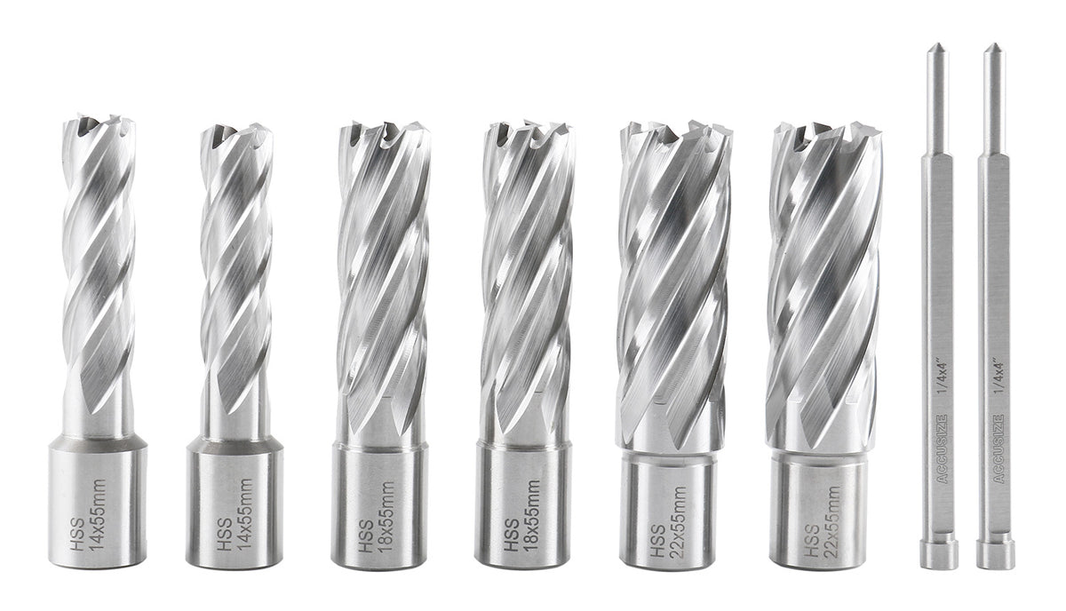Slugger Cutter Set 14, 18, 22mm Cutting Dia; 55mm Cutting Depth, 0519-0055