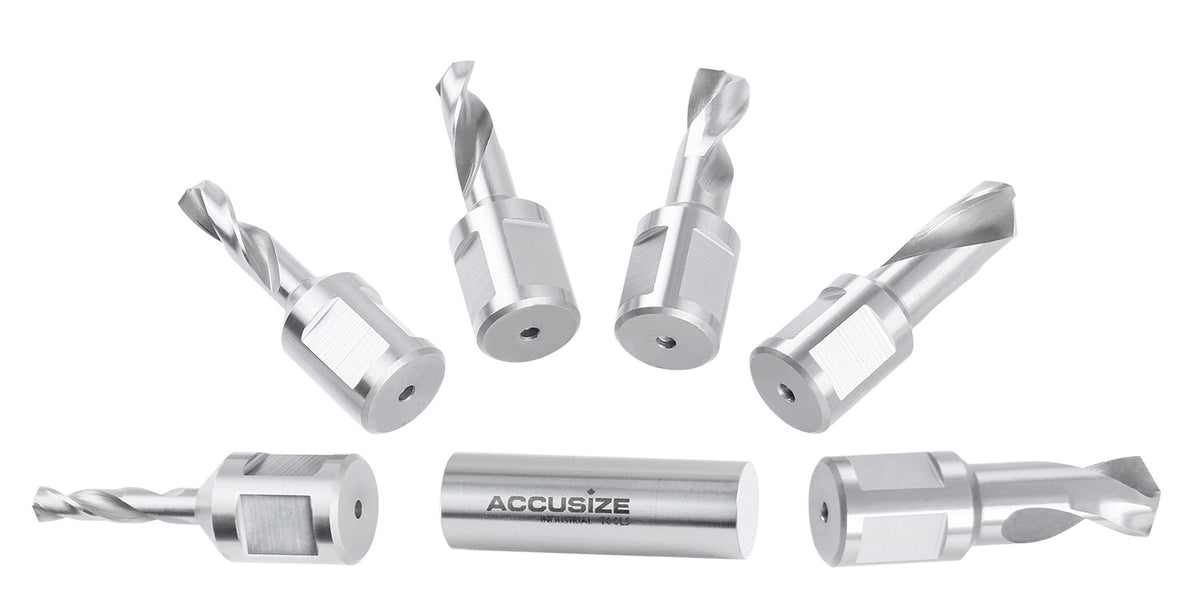6pcs/Set H.S.S. Fully Ground Drill Set with 3/4" Weldon Shank, 1inch Cutting Depth, 0519-2501