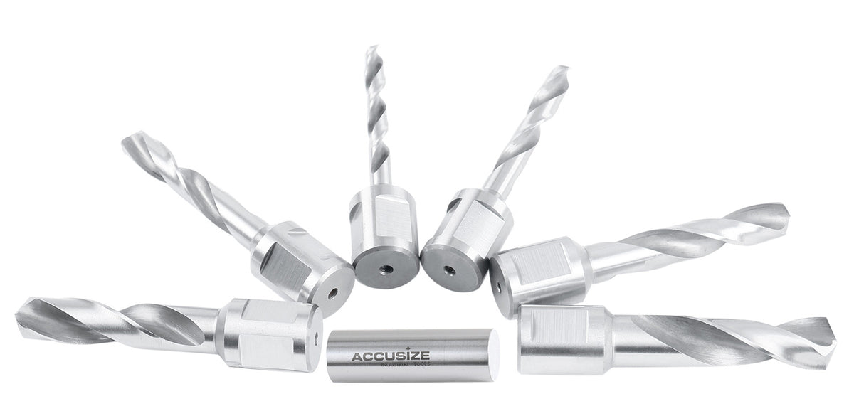 6pcs/Set H.S.S. Fully Ground Drill Sets with 3/4" Weldon Shank, 2inch Cutting Depth, 0519-5002