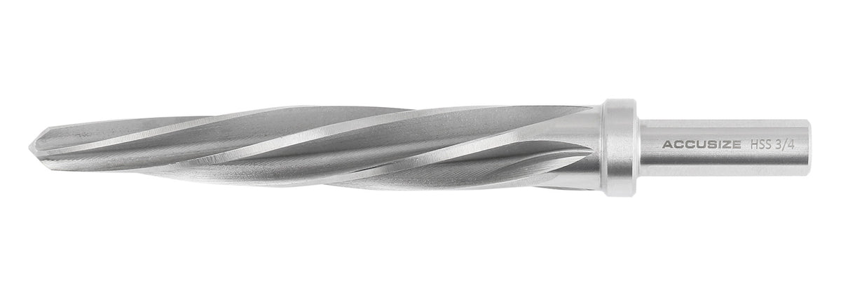 Hss Spiral Flute Aligning Reamer, 3/4'' Cutting Diameter, 1/2'' Shank Diameter, 0522-0034