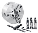 8''/200 mm 2-Piece Reversible Jaws 3-Jaw Chuck, D1-6, Direct Mount, 2.362'' Center Hole, 0559-0104