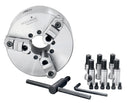 8''/200 mm 2-Piece Reversible Jaws 3-Jaw Chuck, D1-6, Direct Mount, 2.362'' Center Hole, 0559-0104