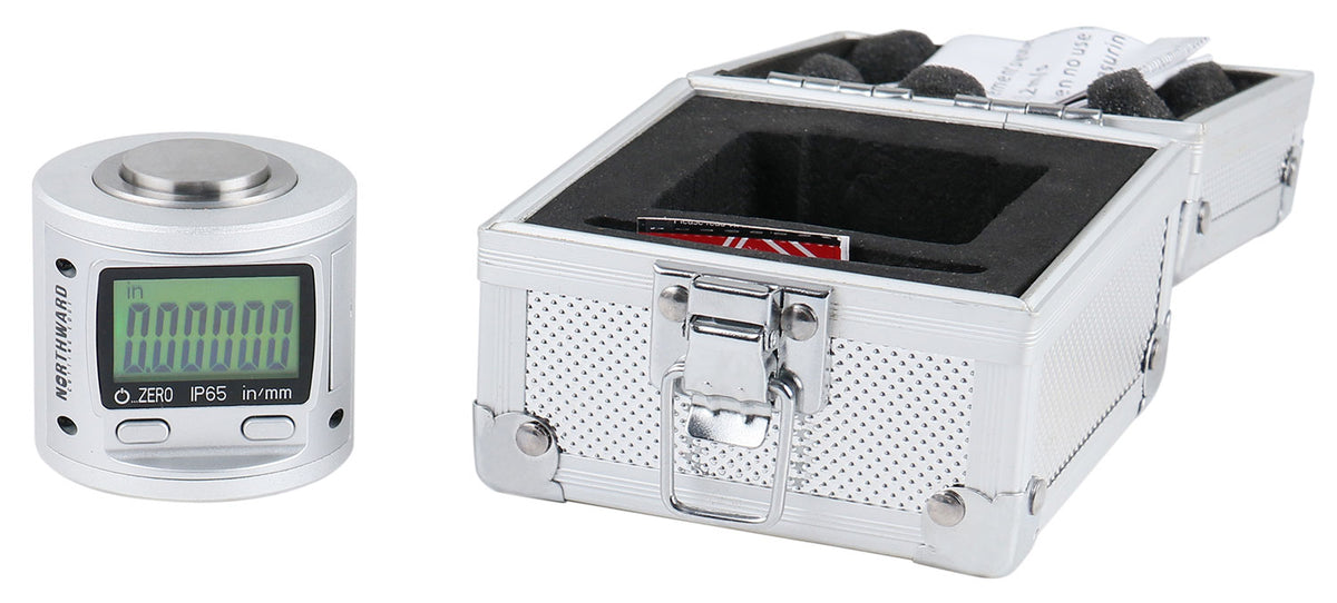 IP65 Electronic Digital Magnetic Height Presetter, 2" x 0.00005", in/mm, 0805-4016