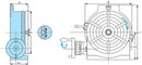 HV-10 Table rotative horizontale/verticale, 1001-003