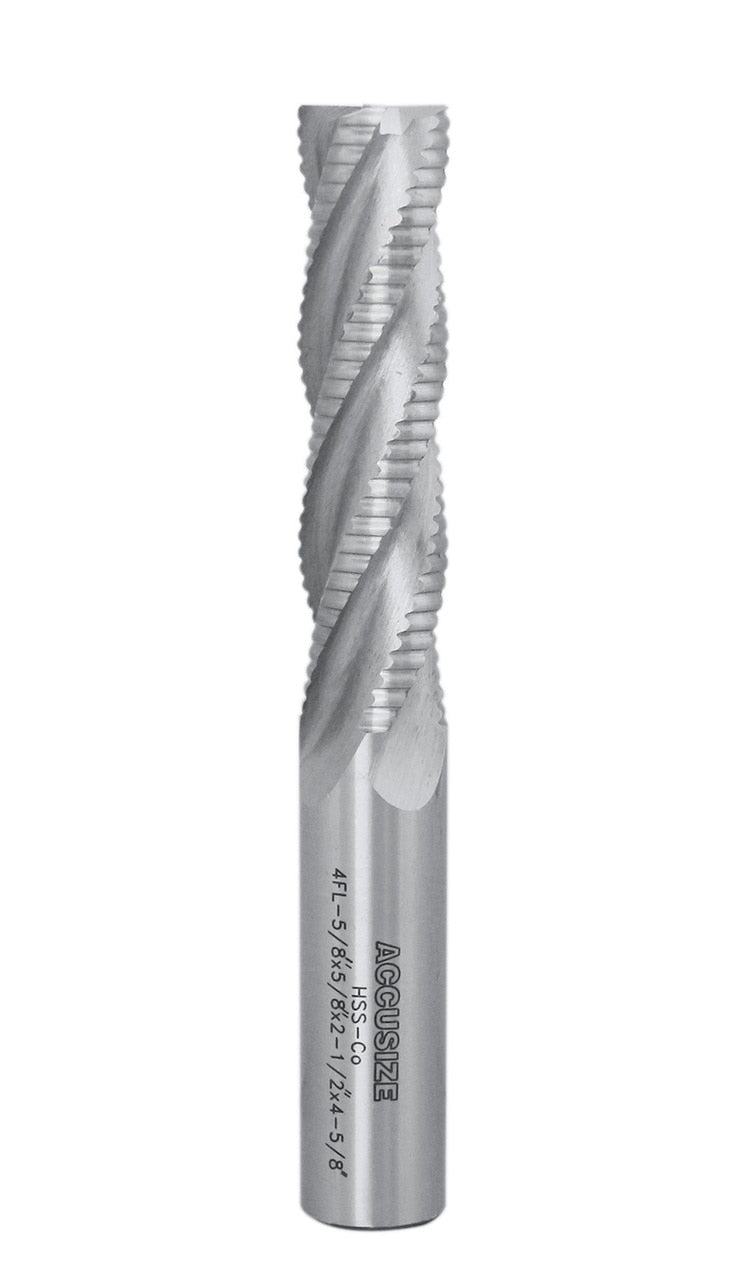 M42-8% Cobalt Roughing End Mills, Standard Tooth