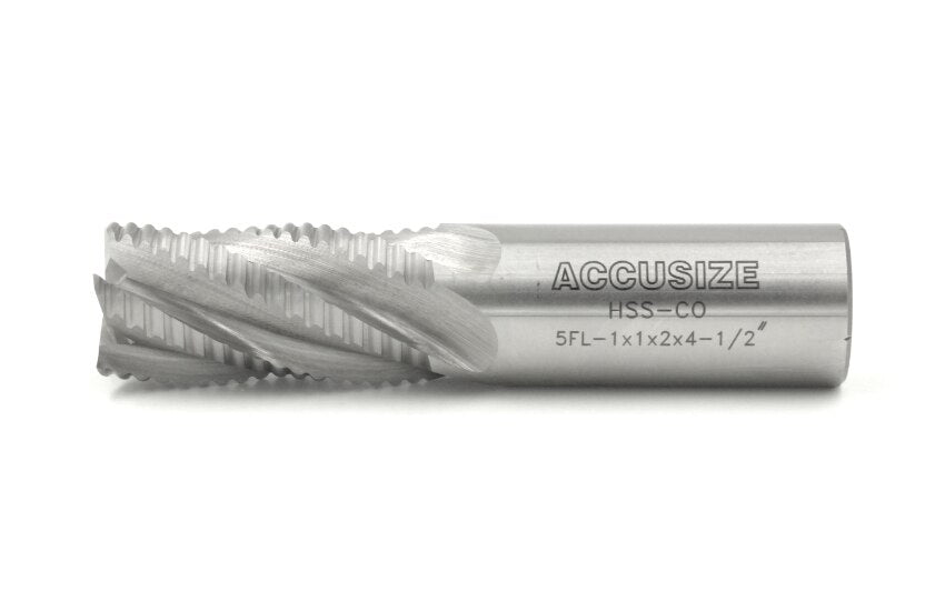 Fraises d'extrémité d'ébauche M42 -8% Cobalt, Dent standard