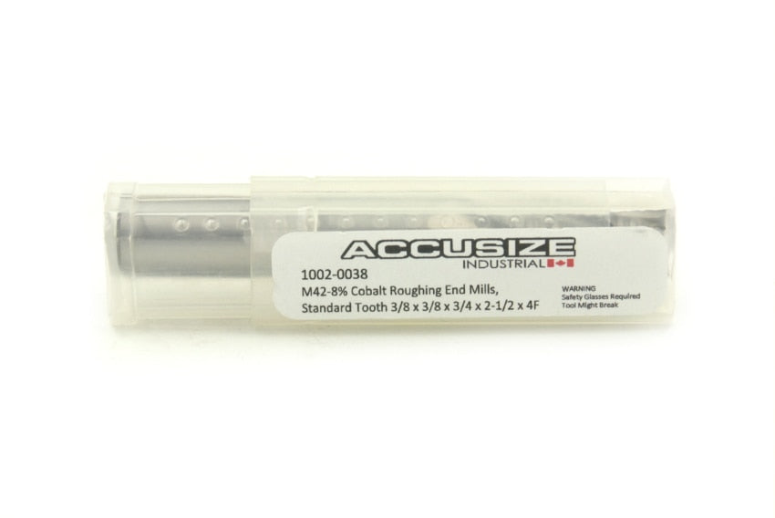 Fraises d'extrémité d'ébauche M42 -8% Cobalt, Dent standard