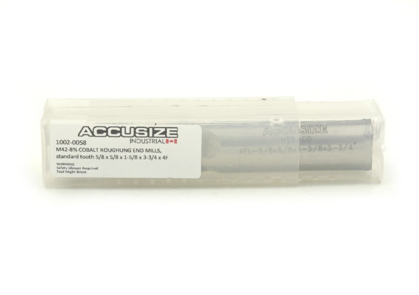 Fraises d'extrémité d'ébauche M42 -8% Cobalt, Dent standard
