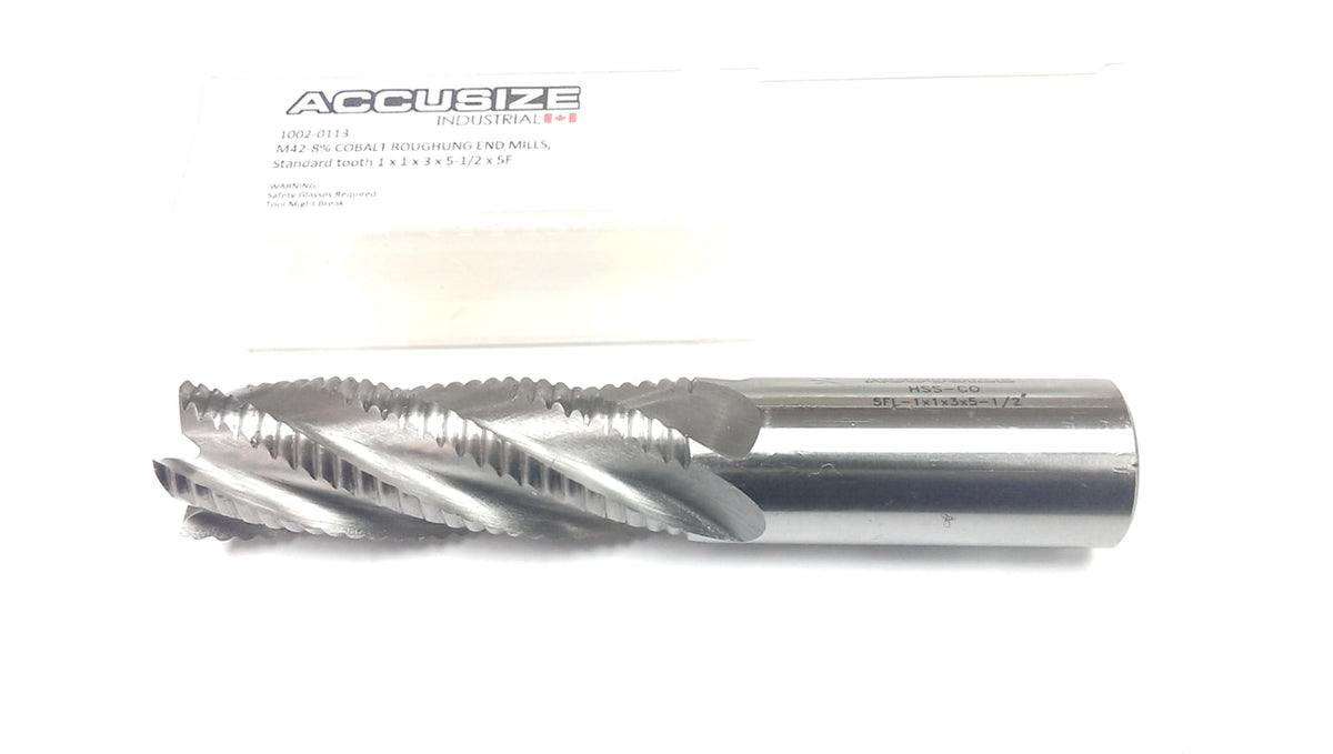 Fraises d'extrémité d'ébauche M42 -8% Cobalt, Dent standard