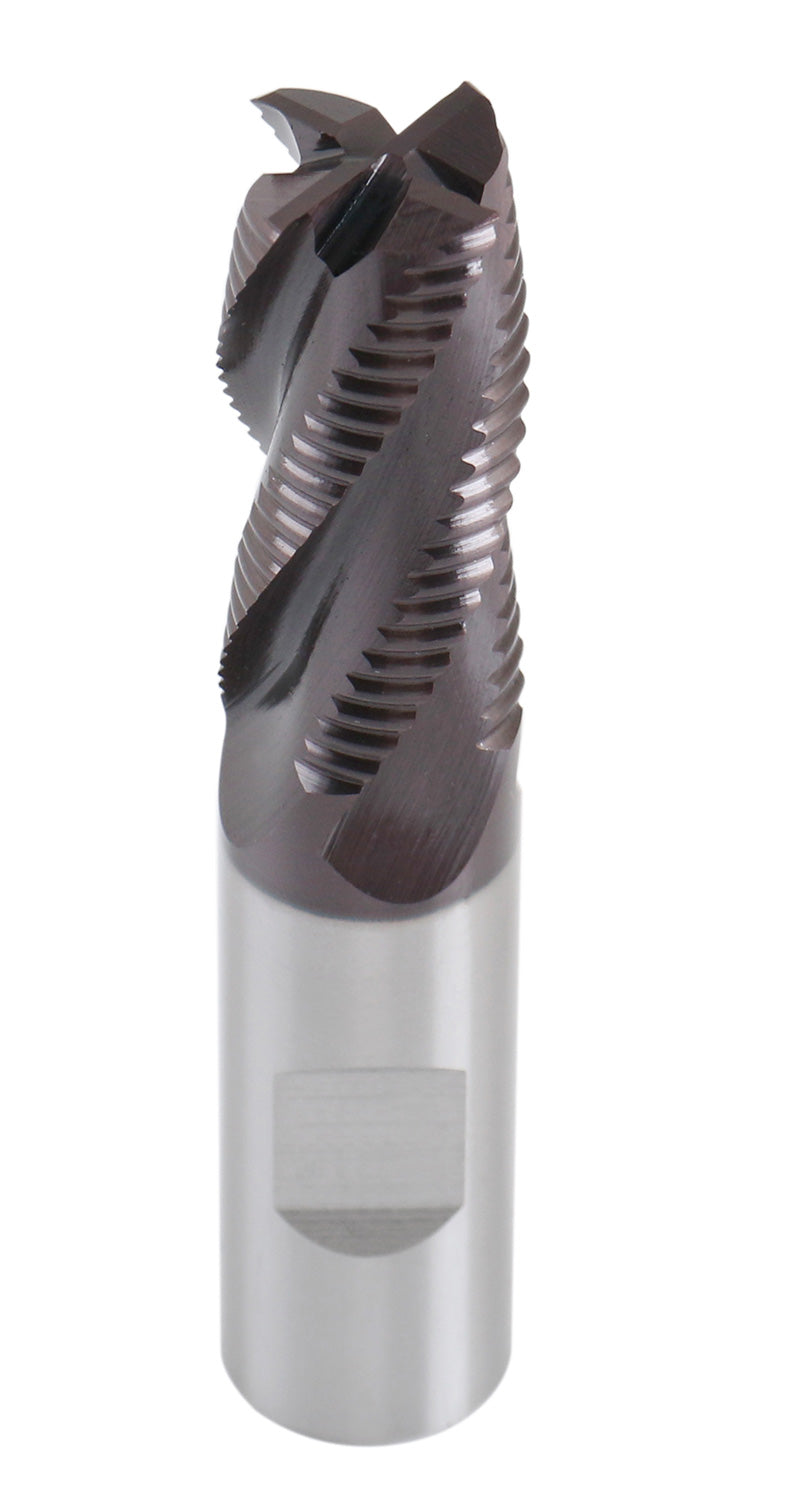 Standard Tooth, TiAlN Coated, M42-8% Cobalt Roughing End Mills