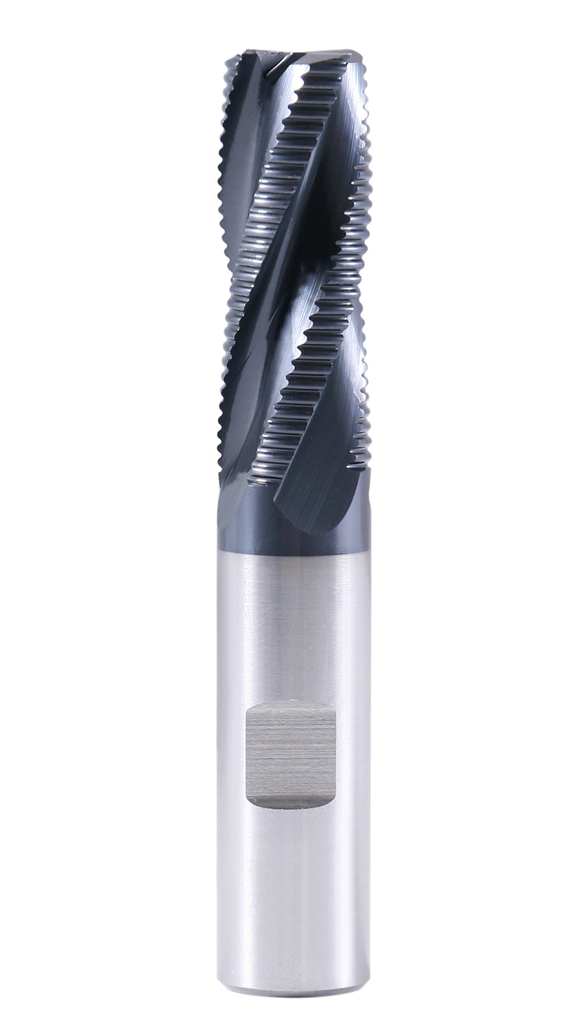 5/8'' Fine Tooth M42 8% Cobalt Tialn Roughing End Mill, 5/8'' Shk Dia, 1-5/8'' Flute Length, 3-3/4'' Oal, 4 Flute, 1104-0058