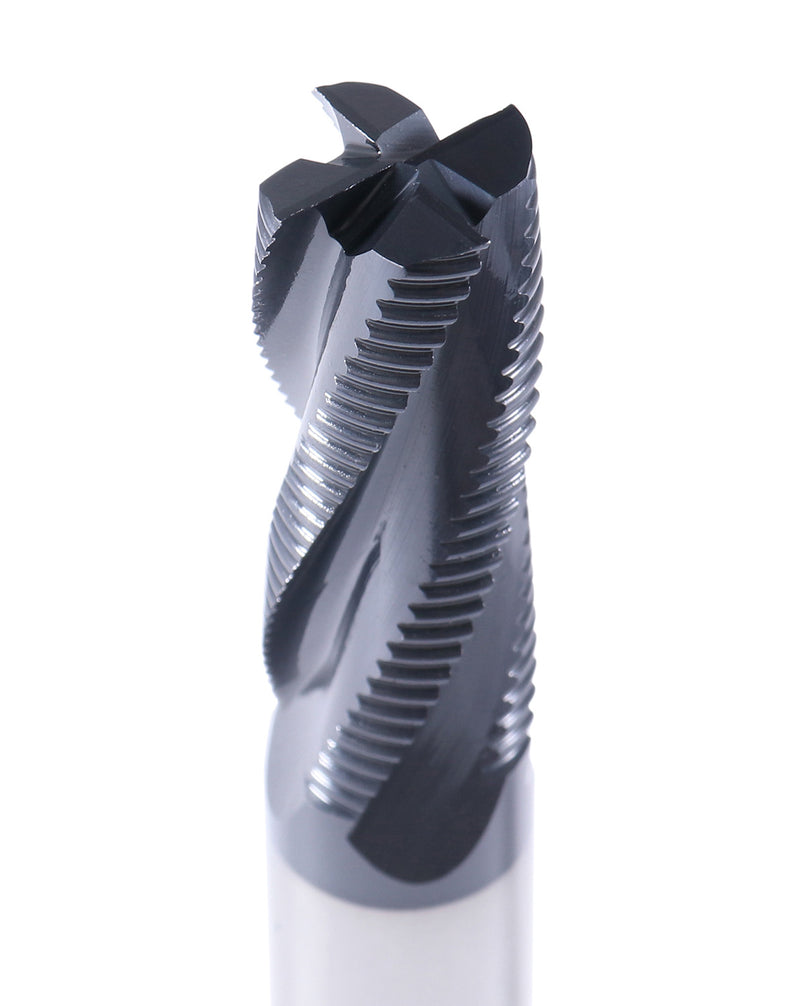 5/8'' Fine Tooth M42 8% Cobalt Tialn Roughing End Mill, 5/8'' Shk Dia, 1-5/8'' Flute Length, 3-3/4'' Oal, 4 Flute, 1104-0058