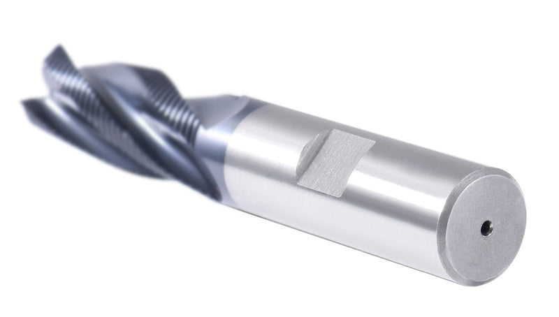 5/8'' Fine Tooth M42 8% Cobalt Tialn Roughing End Mill, 5/8'' Shk Dia, 1-5/8'' Flute Length, 3-3/4'' Oal, 4 Flute, 1104-0058