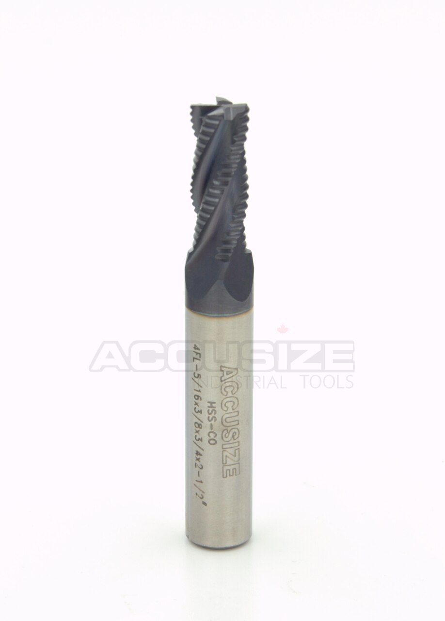 Fraises d'ébauche M42 -8 % Cobalt à dents fines, revêtement TiAln