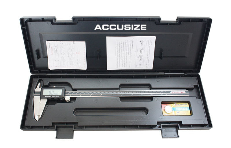 Full Screen LCD Electronic Digital Caliper, Metric/Inch/Fractional