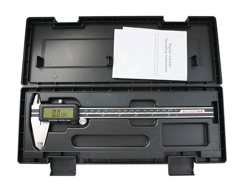 Full Screen LCD Electronic Digital Caliper, Metric/Inch/Fractional