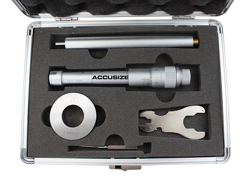 Three -Point Internal Micrometers, Ratchet Stop
