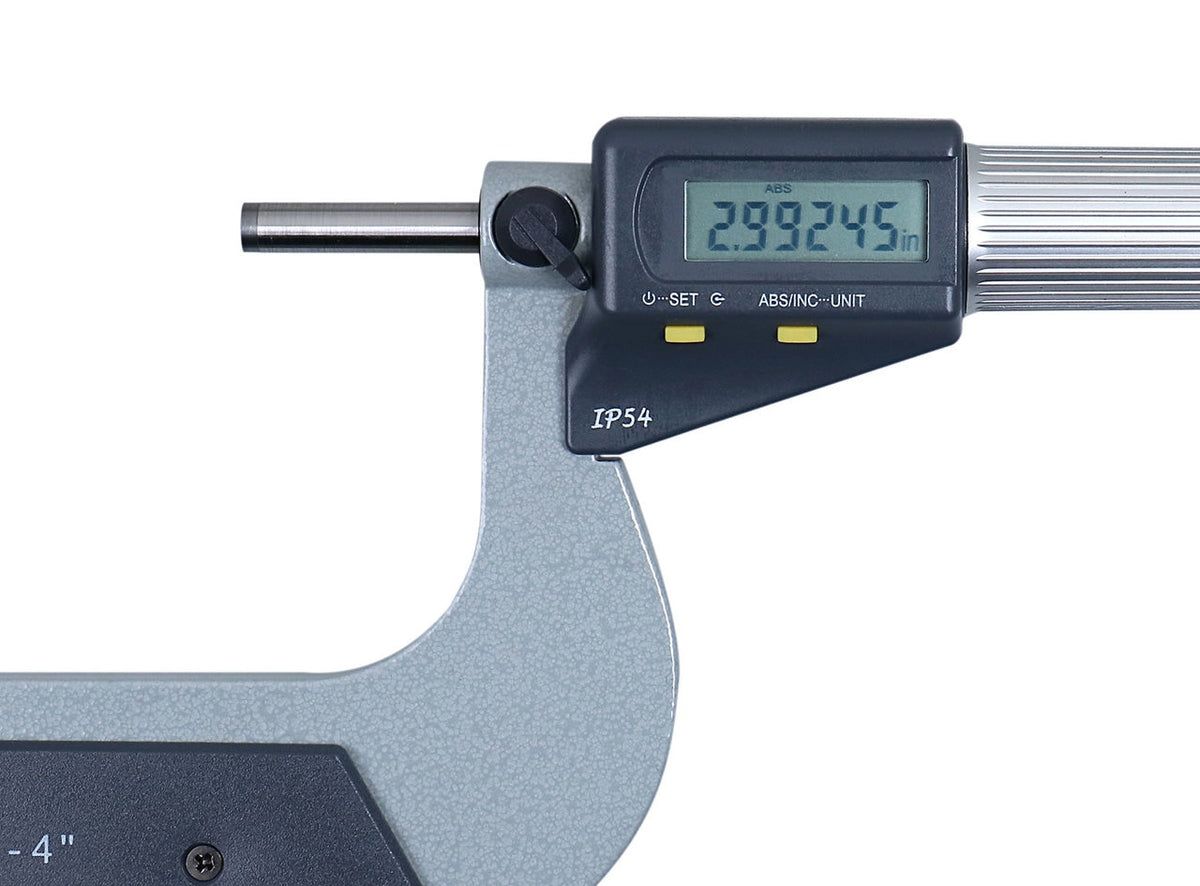 Micromètres numériques électroniques à 2 touches, IP54, type à coudre à cliquet