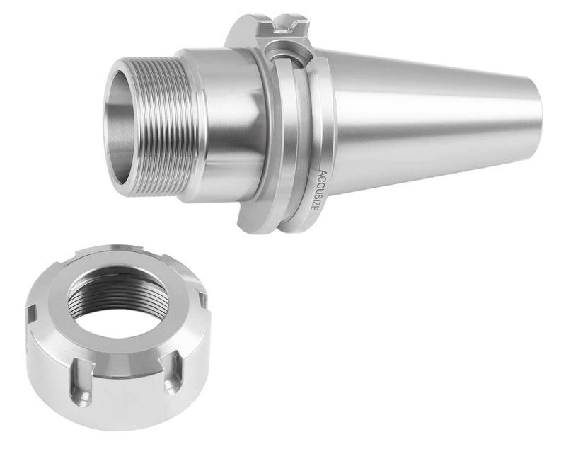 Cat40 V-Flange Collet Chuck for Er32 Collets, Draw Bar Thread 5/8-11'', 8000 RPM, with A Projection Length 2.76'', 1601-0015
