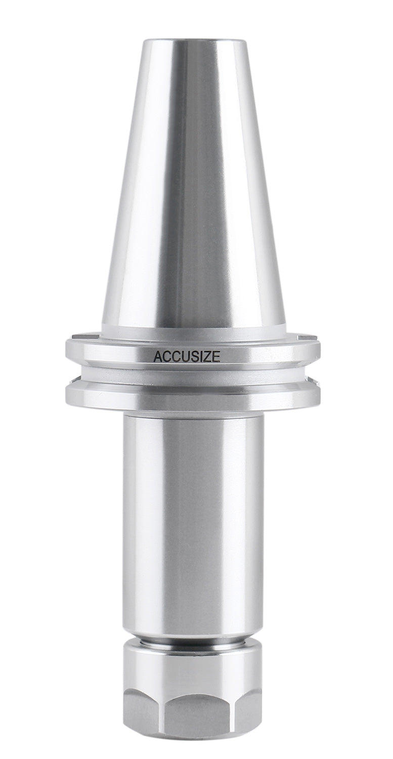 Cat40 V-Flange Collet Chuck for Er20 Collets, Draw Bar Thread 5/8-11'', 8000 RPM, with A Projection Length 4'', 1601-0030