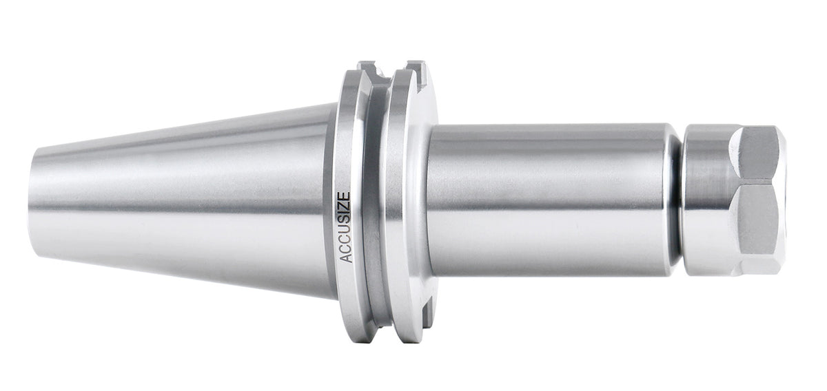 Cat40 V-Flange Collet Chuck for Er20 Collets, Draw Bar Thread 5/8-11'', 8000 RPM, with A Projection Length 4'', 1601-0030