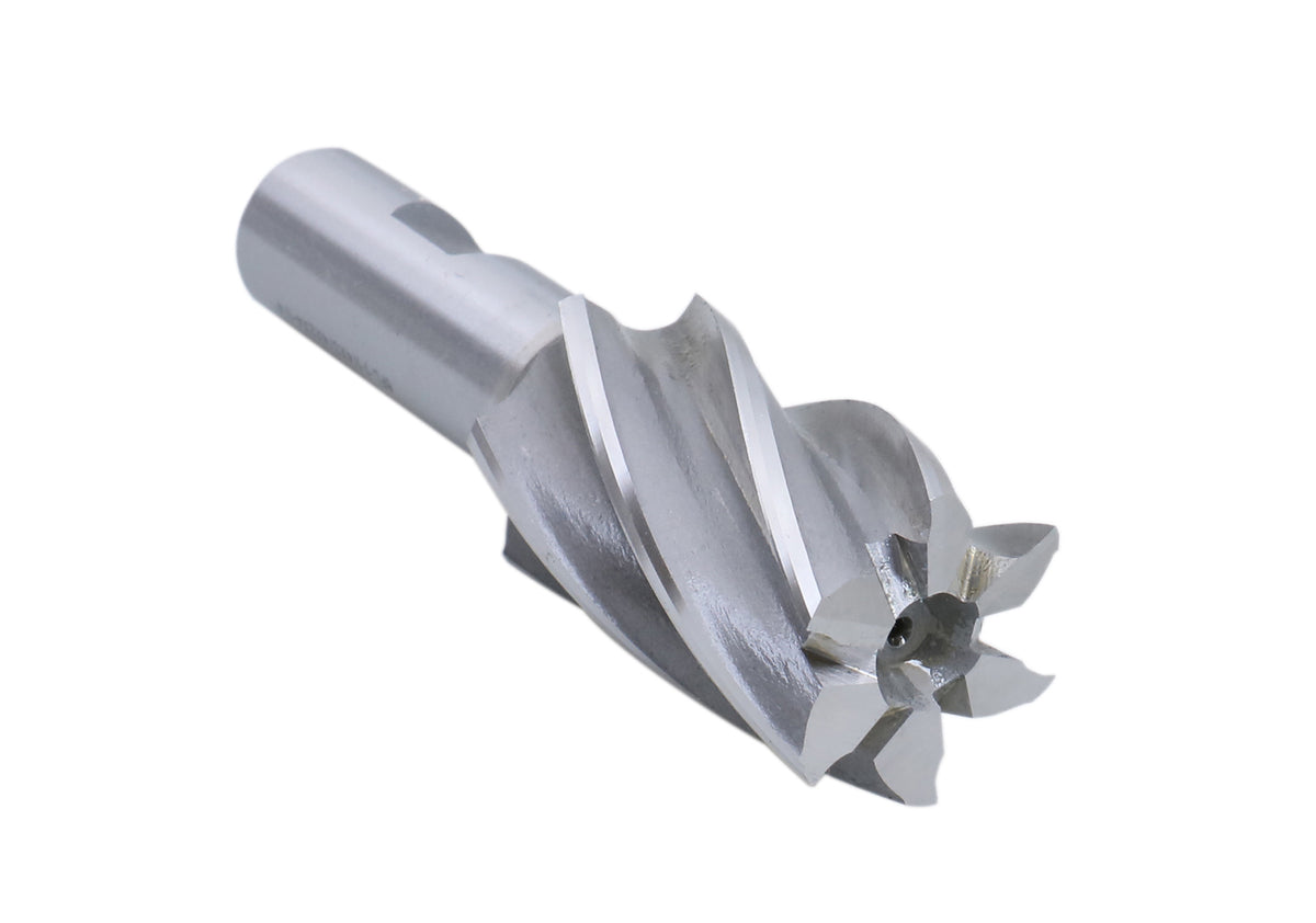 6 Pc Multi Flute Bridgeport H.S.S. End Mills Set, 3/4'' Shank, 4 and 6 Flute, Cutting Dia from 3/4'' to 1-1/2'', 1822-0206
