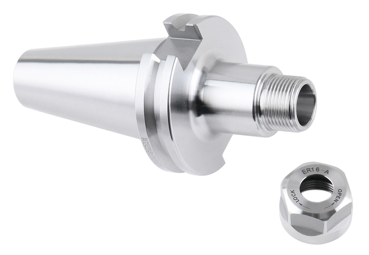 Cat40 to Er16, 2.76'', Premium Cat40 V-Flange Collet Chucks, Balanced to 20,000 RPM at G2.5, 2001-0005