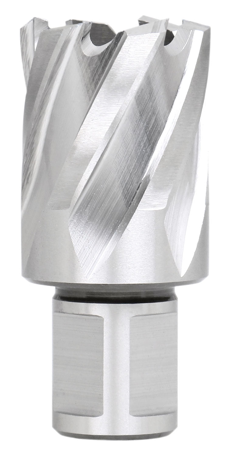 Fraises annulaires H.S.S. de 1" Profondeur de coupe, avec tige Weldon 3/4" ou 1-1/4 po, Ground CBN, ANSI STANDARD